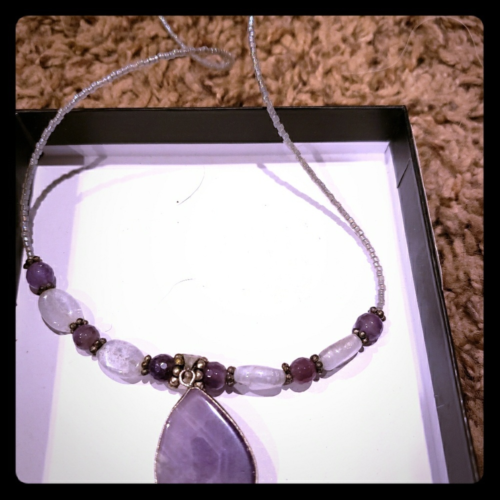 A beautiful amethyst necklace